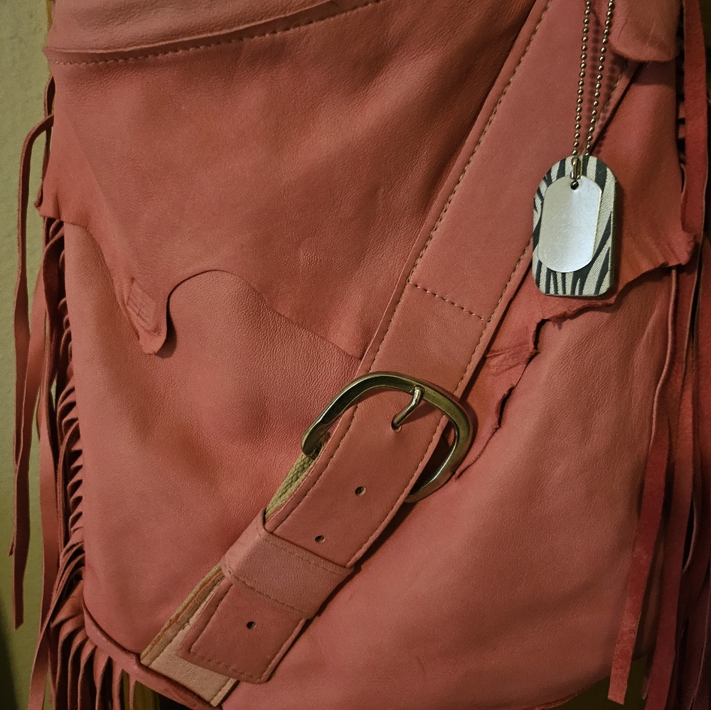 Pink buttery 💗 soft leather crossbody bag *handmade* one-of-a kind ✨️ - Picture 2 of 6